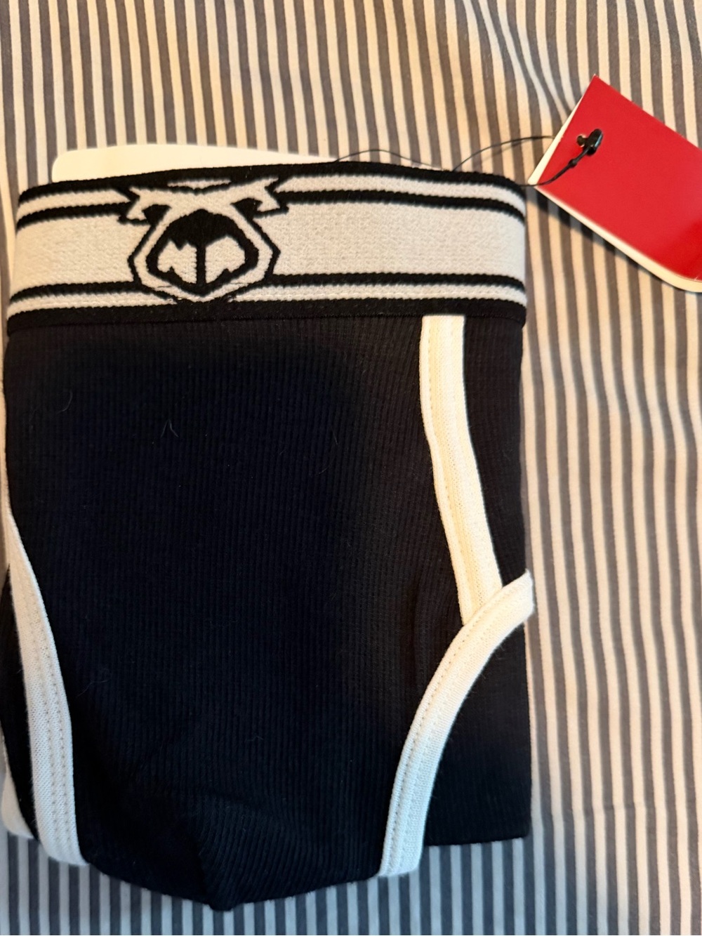 Nasty Pig Black Briefs with White Trim New - Picture 3 of 3